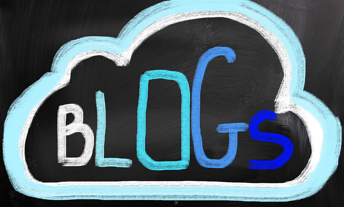 Image of displaying the word BLOGS